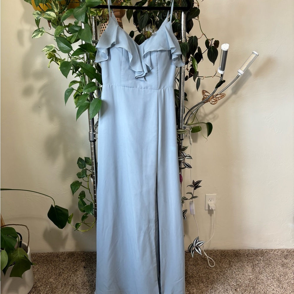 Azazie Light blue bridesmaid dress